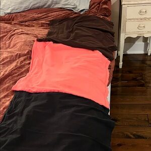 Merona Skirt Set - Coral, Brown, Black